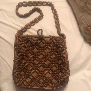 Wooden Bead Handbag Korean